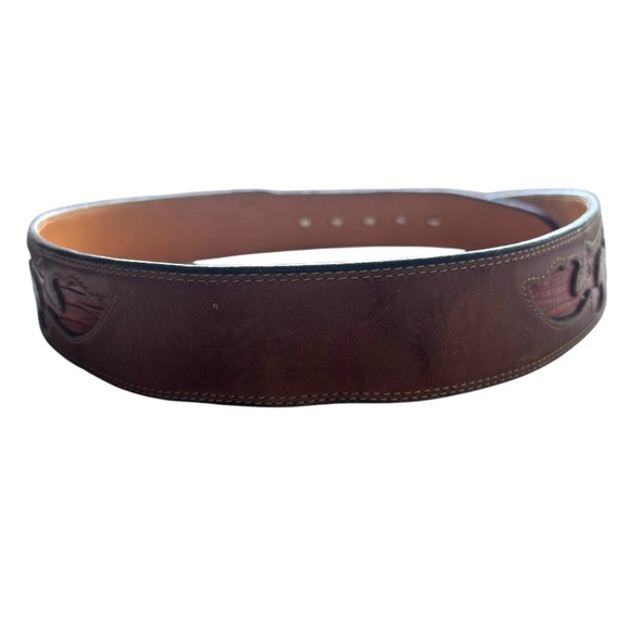 Larry Mahan Vintage Brown Belt - Picture 4 of 5